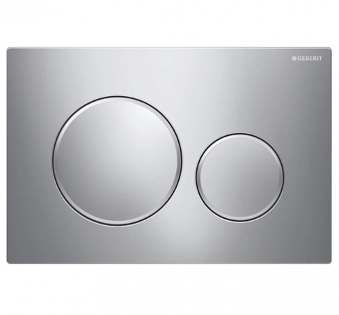 Plaque de commande WC Geberit Sigma20 double touche, chromé et mat